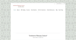 Desktop Screenshot of instituteofbeautyculture.com